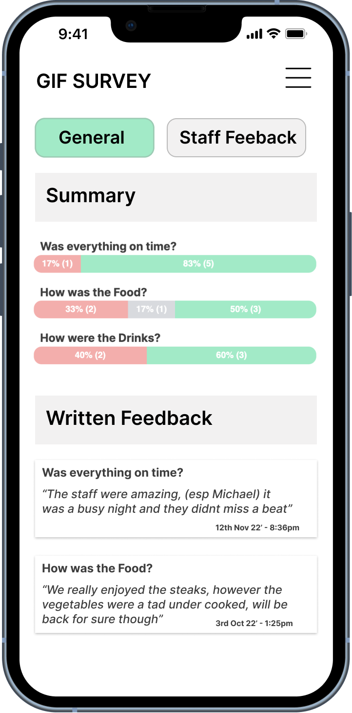 gif survey example results screen